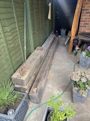 Hard oak timber sleeper at - hard,