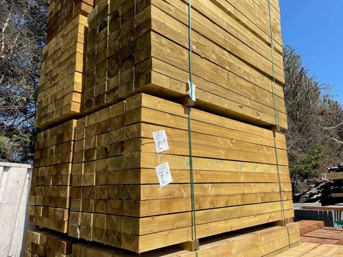 Green sleepers uc4 treated - green,