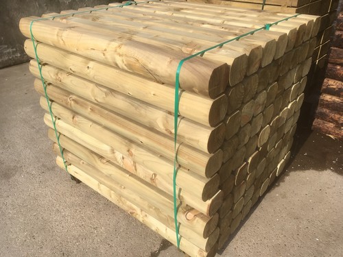 Planed mini log sleepers - planed,