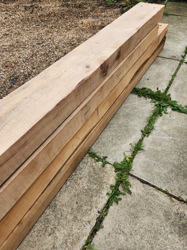 Solid oak wood sleepers - solid,