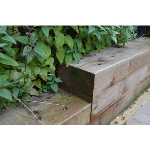 Garden sleeper incised - incised, timber