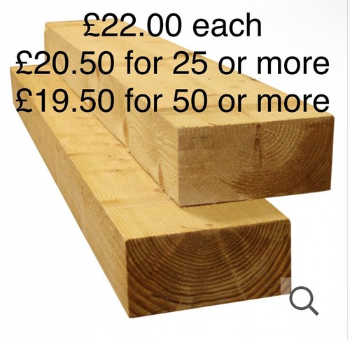 8x4 treated tantalised - , sleeper