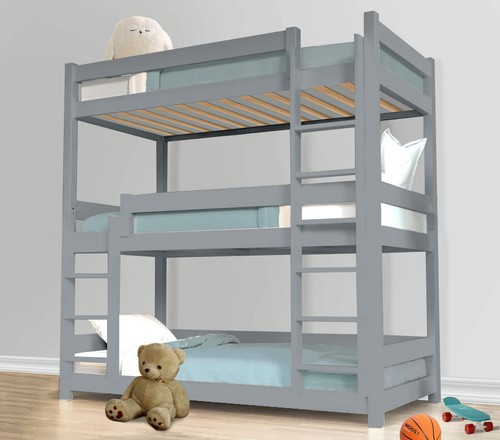 Triple bunk bed pine - bunk,